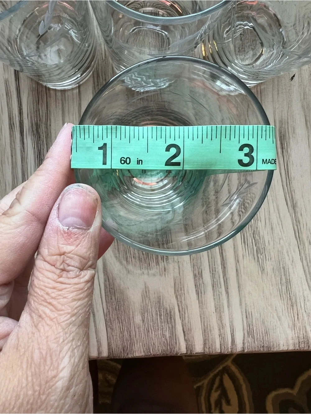 Set of 7 Vintage Etched Wheat Highball Glasses 5.75” Tumblers Barware
